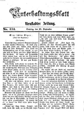 Neustadter Zeitung Sonntag 23. September 1866