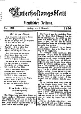 Neustadter Zeitung Freitag 2. November 1866