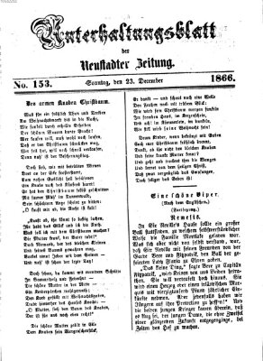 Neustadter Zeitung Sonntag 23. Dezember 1866