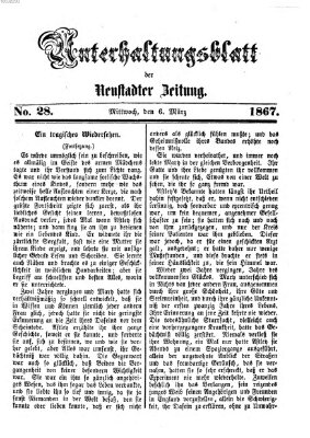Neustadter Zeitung Mittwoch 6. März 1867