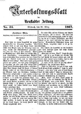 Neustadter Zeitung Mittwoch 20. März 1867