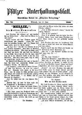 Pfälzer Unterhaltungsblatt (Pfälzische Volkszeitung) Mittwoch 28. Juni 1865