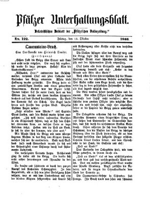 Pfälzer Unterhaltungsblatt (Pfälzische Volkszeitung) Freitag 13. Oktober 1865