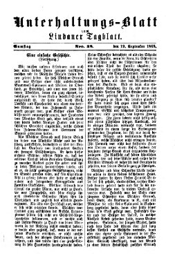 Lindauer Tagblatt für Stadt und Land Samstag 19. September 1868