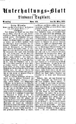 Lindauer Tagblatt für Stadt und Land Samstag 26. März 1870