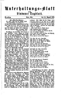 Lindauer Tagblatt für Stadt und Land Samstag 20. August 1870
