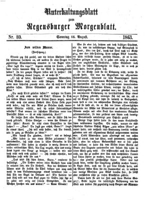 Regensburger Morgenblatt Sonntag 16. August 1863