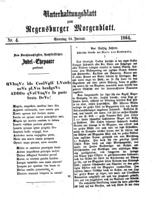 Regensburger Morgenblatt Sonntag 24. Januar 1864