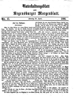 Regensburger Morgenblatt Sonntag 29. April 1866