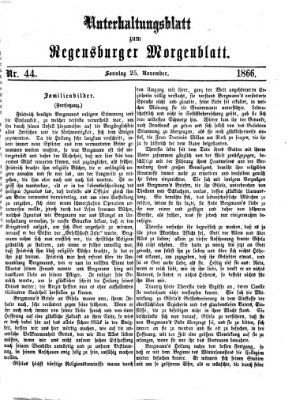 Regensburger Morgenblatt Sonntag 25. November 1866