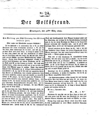 Der Volksfreund (Der Volksfreund aus Schwaben) Samstag 23. März 1822