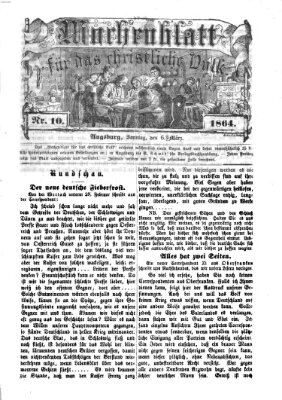 Wochenblatt für das christliche Volk Sonntag 6. März 1864