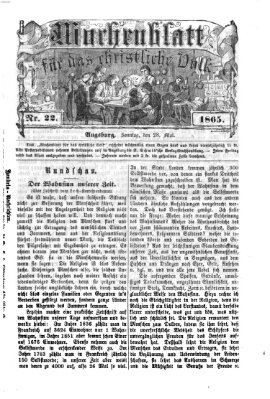 Wochenblatt für das christliche Volk Sonntag 28. Mai 1865