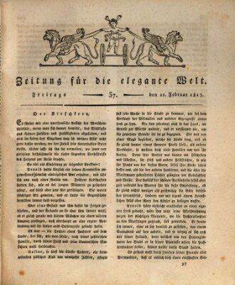 Zeitung für die elegante Welt Freitag 21. Februar 1817
