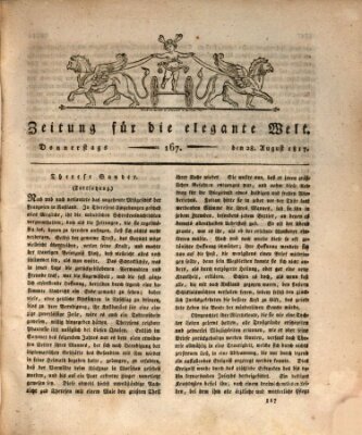 Zeitung für die elegante Welt Donnerstag 28. August 1817