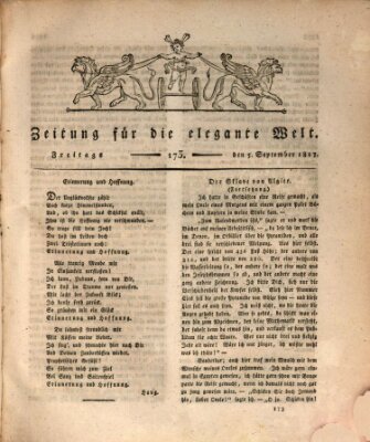 Zeitung für die elegante Welt Freitag 5. September 1817