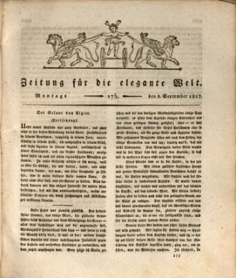 Zeitung für die elegante Welt Montag 8. September 1817