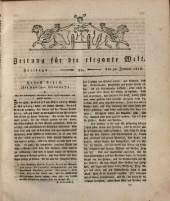 Zeitung für die elegante Welt Freitag 30. Januar 1818