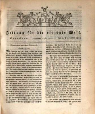 Zeitung für die elegante Welt Samstag 5. September 1818