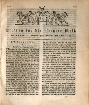 Zeitung für die elegante Welt Dienstag 6. Oktober 1818
