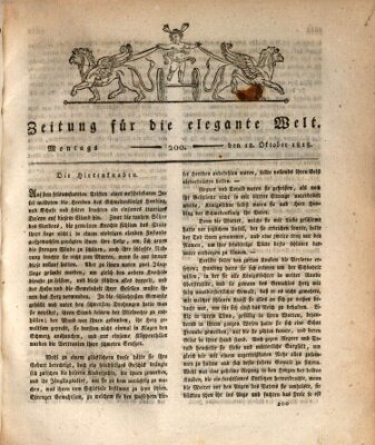 Zeitung für die elegante Welt Montag 12. Oktober 1818