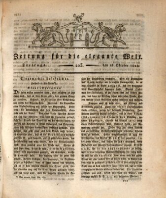 Zeitung für die elegante Welt Freitag 16. Oktober 1818
