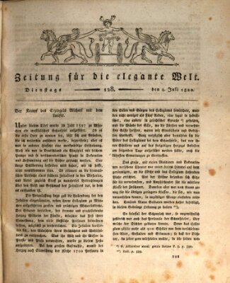 Zeitung für die elegante Welt Dienstag 4. Juli 1820