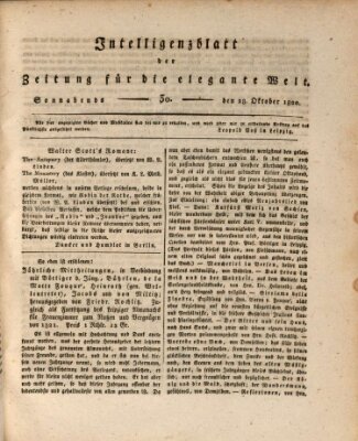 Zeitung für die elegante Welt Samstag 28. Oktober 1820