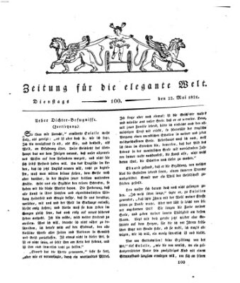 Zeitung für die elegante Welt Dienstag 22. Mai 1821