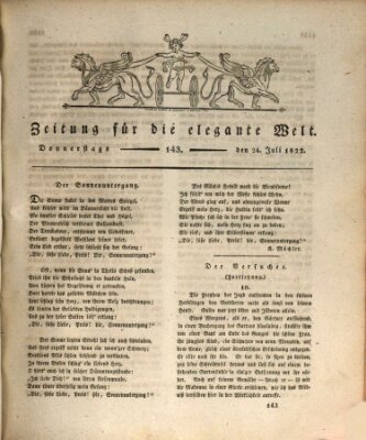 Zeitung für die elegante Welt Mittwoch 24. Juli 1822