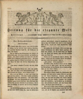 Zeitung für die elegante Welt Freitag 20. Dezember 1822