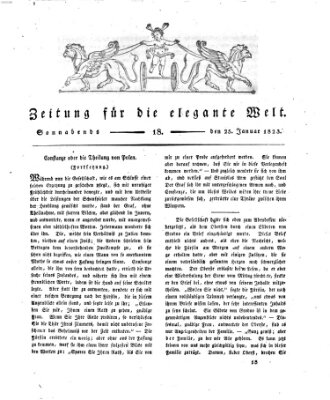 Zeitung für die elegante Welt Samstag 25. Januar 1823