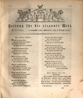 Zeitung für die elegante Welt Freitag 8. August 1823