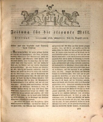 Zeitung für die elegante Welt Freitag 22. August 1823