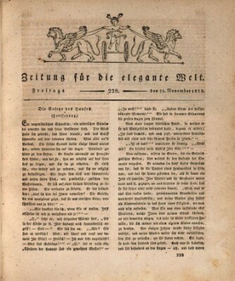 Zeitung für die elegante Welt Freitag 21. November 1823