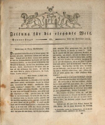 Zeitung für die elegante Welt Donnerstag 26. Februar 1824