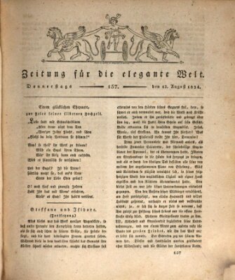 Zeitung für die elegante Welt Donnerstag 12. August 1824