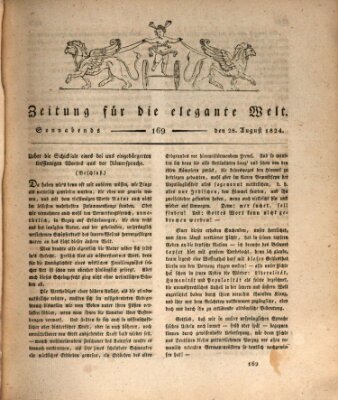 Zeitung für die elegante Welt Samstag 28. August 1824