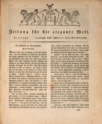 Zeitung für die elegante Welt Freitag 3. Dezember 1824