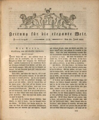 Zeitung für die elegante Welt Freitag 10. Juni 1825