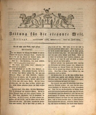 Zeitung für die elegante Welt Freitag 15. Juli 1825