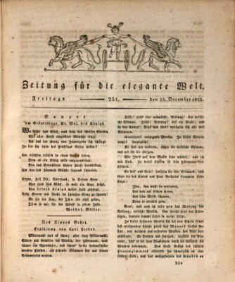 Zeitung für die elegante Welt Freitag 23. Dezember 1825
