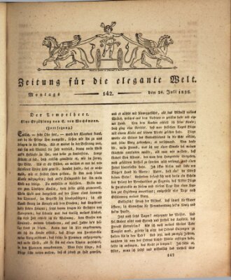 Zeitung für die elegante Welt Montag 24. Juli 1826