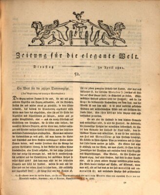 Zeitung für die elegante Welt Donnerstag 30. April 1801