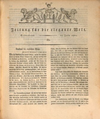 Zeitung für die elegante Welt Samstag 25. Juli 1801