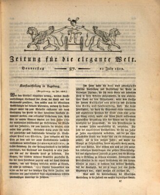 Zeitung für die elegante Welt Donnerstag 22. Juli 1802