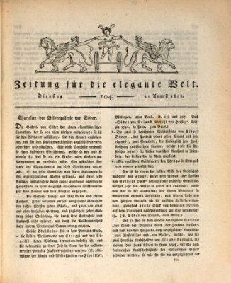 Zeitung für die elegante Welt Dienstag 31. August 1802