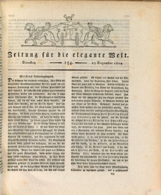 Zeitung für die elegante Welt Dienstag 25. Dezember 1804