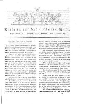 Zeitung für die elegante Welt Samstag 5. Oktober 1805