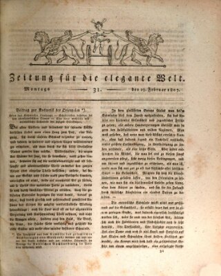 Zeitung für die elegante Welt Montag 23. Februar 1807